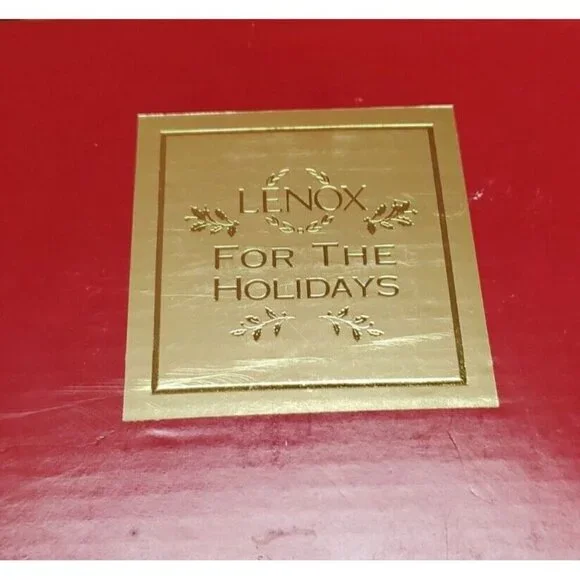 Lenox Holiday Pierced Votives 2 with candles Open Box - Picture 8 of 10